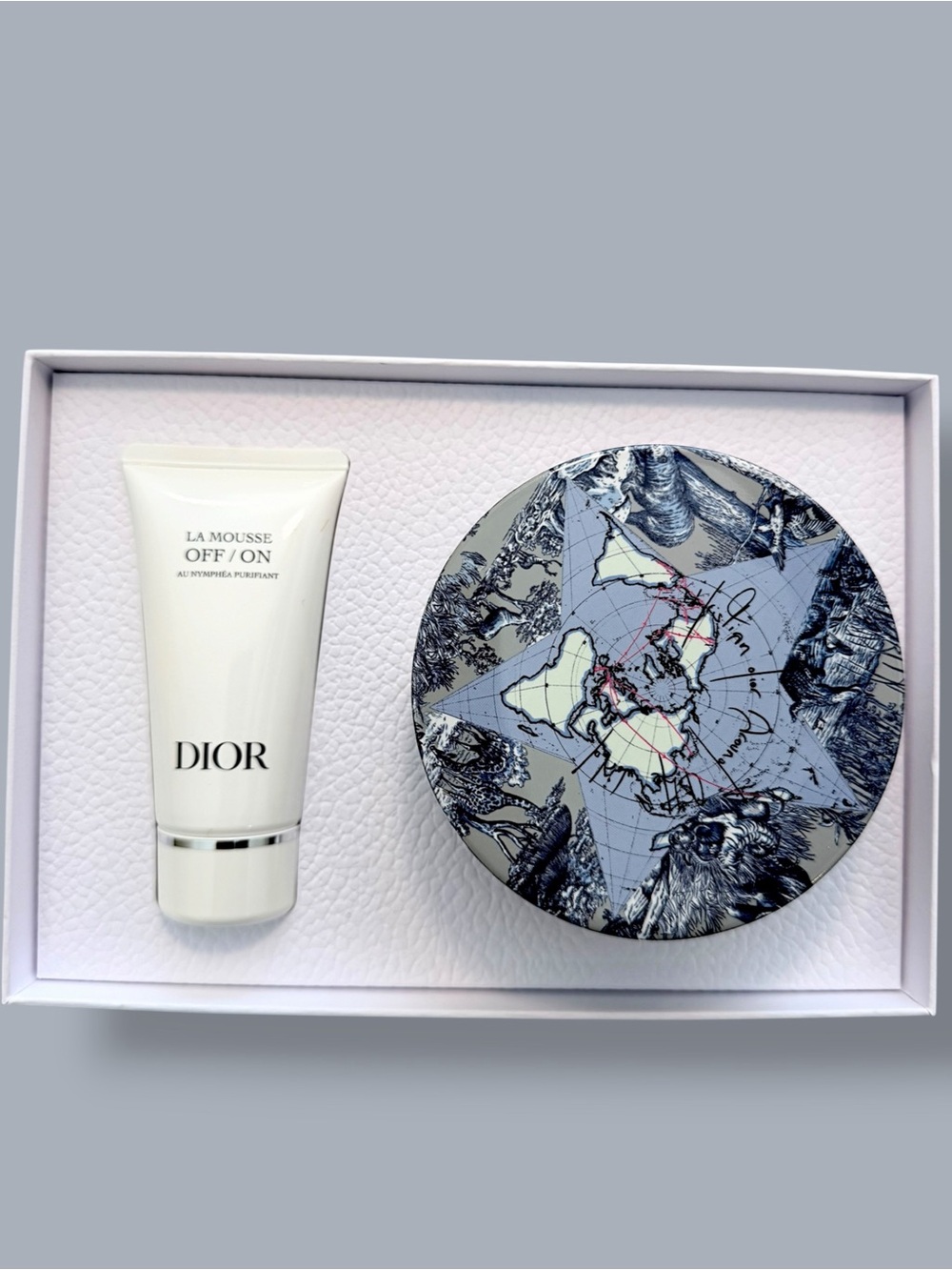 Dior GWP Around the World Cotton Pad Box + La Mousse OFF/ON Gift Set